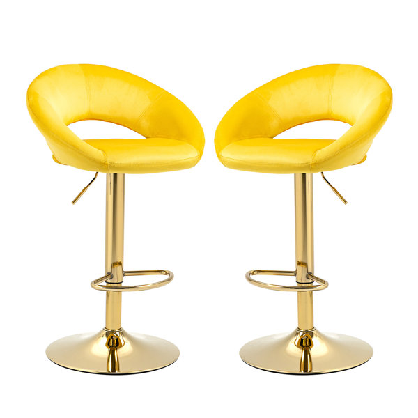 Everly Quinn Adjustable Modern Dining Chairs,velvet dining chair